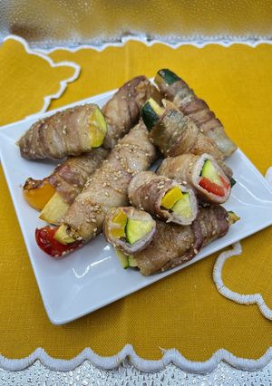 ズッキーニとパプリカの肉巻き-レシピのメイン写真