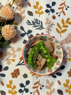 イカとスナップエンドウ ごま油炒め-レシピのメイン写真
