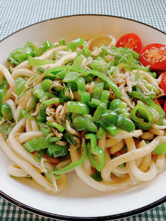 じゃこピーマンとアレンジ焼きうどん-レシピのメイン写真