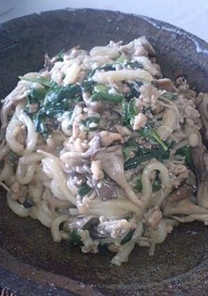 まろやか♪みそバター焼きうどん-レシピのメイン写真
