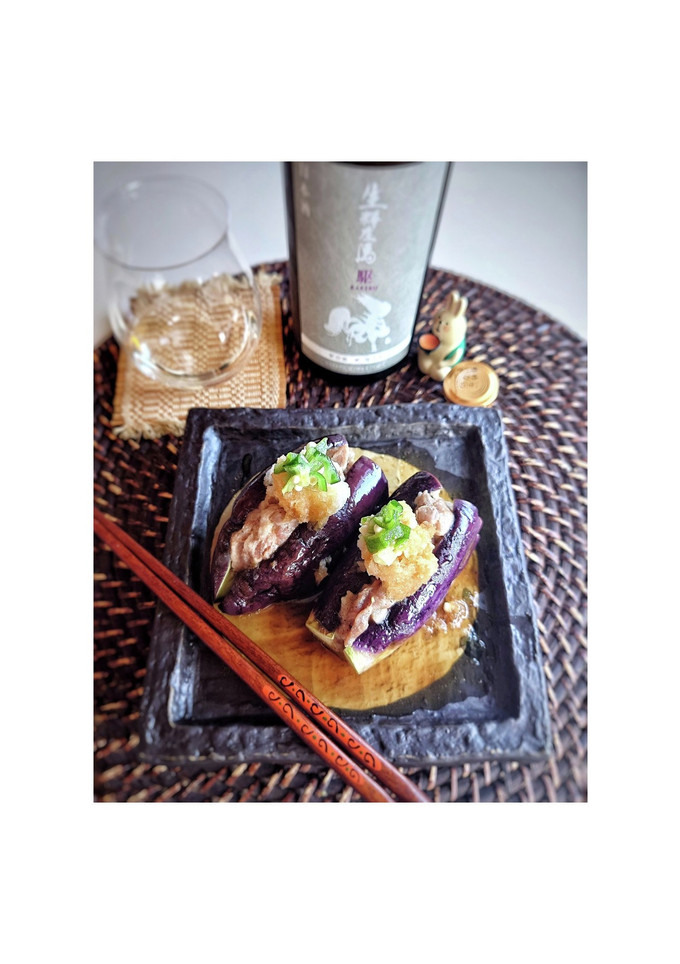 レンジで簡単✩ナスのはさみ蒸し♪-レシピのメイン写真