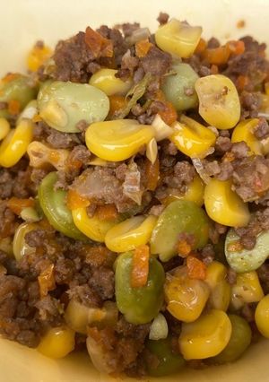 枝豆とコーンのピリ辛煮＃豊明市学校給食-レシピのメイン写真
