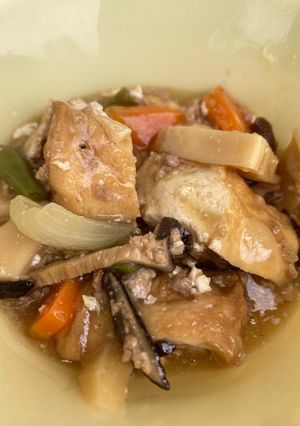 生揚げのふきよせ＃豊明市学校給食-レシピのメイン写真