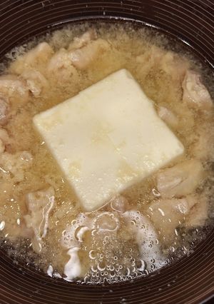 【レンジで1発】味噌チキン湯豆腐-レシピのメイン写真