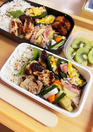 20240711娘ちゃん息子っちのお弁当-レシピのメイン写真