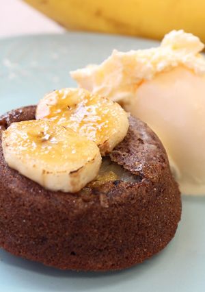 冷やしてもおいしい　チョコバナナケーキ-レシピのメイン写真