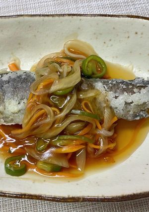 にじます料理（甘酢あんかけ）-レシピのメイン写真