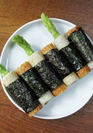 梅パラ胡瓜の竹輪海苔巻き-レシピのメイン写真