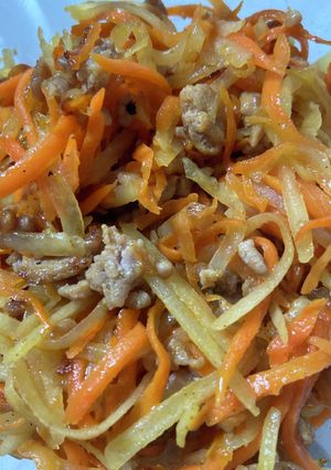 粉チーズがかくし味　カレーきんぴら-レシピのメイン写真