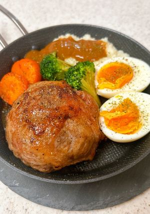 ハンバーグの焼き方（オーブン仕上げ）-レシピのメイン写真