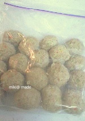 冷凍ストック肉団子（茹で汁活用レシピ付）-レシピのメイン写真