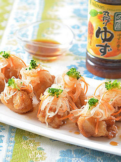 丸搾りゆずぽん酢で楽しむ鶏のから揚げ♪-レシピのメイン写真