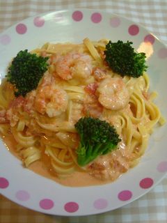 エビとカニの濃厚トマトクリームスパゲティ-レシピのメイン写真