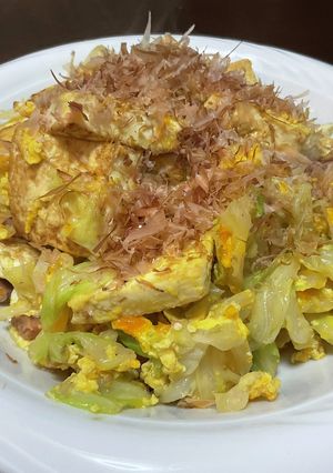 豆腐とキャベツのチャンプルー♫-レシピのメイン写真