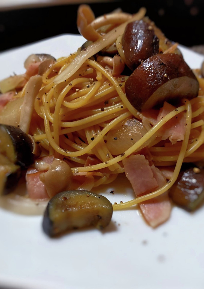 ナスの簡単和風パスタ-レシピのメイン写真