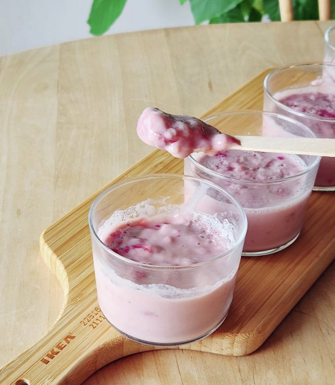 失敗?ホエーで爆速フルーチェ☆朝食おやつ-レシピのメイン写真