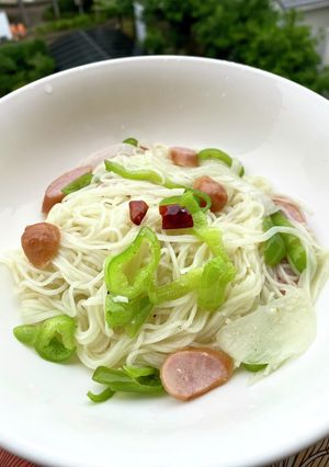 素麺ペペロンチーノ-レシピのメイン写真