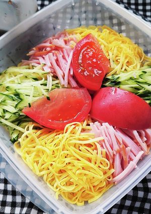 R6/7/12 冷やし中華弁当-レシピのメイン写真