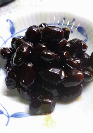 黒豆　調味液に漬けて10時間煮込む-レシピのメイン写真