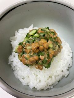 梅納豆しそきゅうりご飯-レシピのメイン写真
