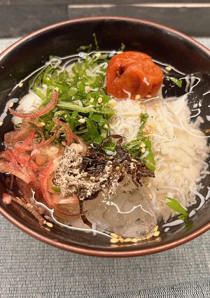 梅としらすの冷やし茶漬け-レシピのメイン写真