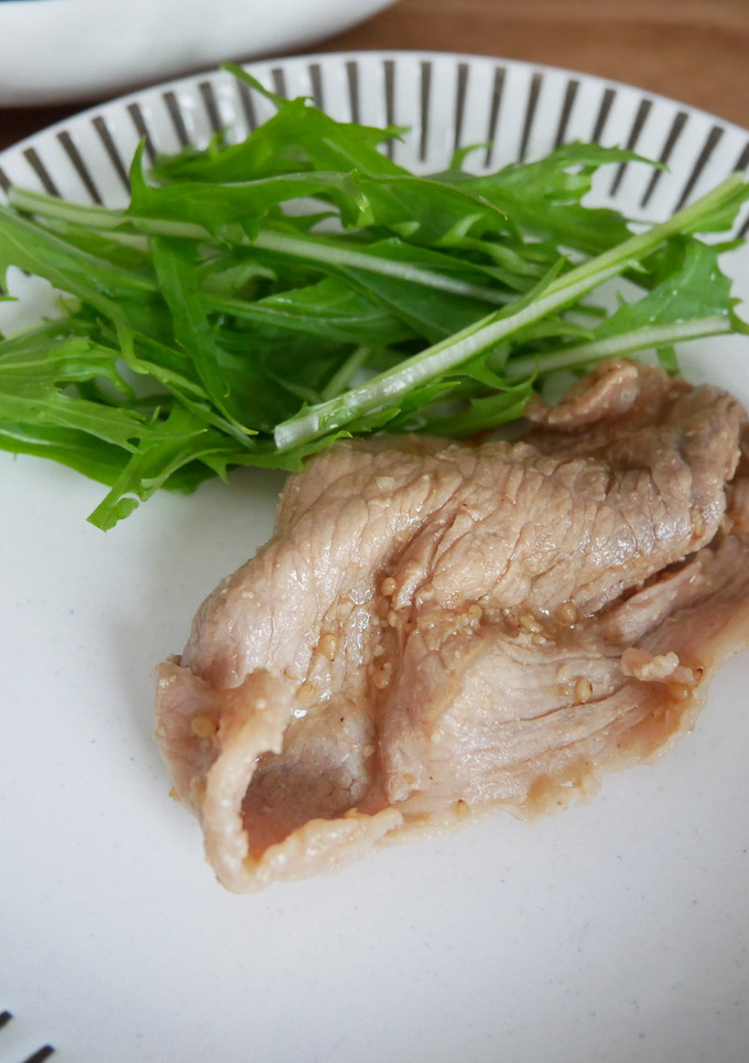 不器用冷豚しゃぶ（醤油ごまだれ）-レシピのメイン写真