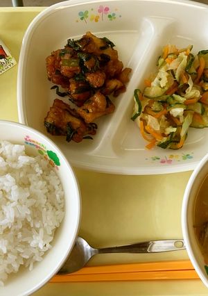 トリニータ丼　河内長野市学校給食-レシピのメイン写真