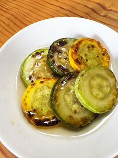 夏は生姜とニンニク!ズッキーニの焼き浸し-レシピのメイン写真