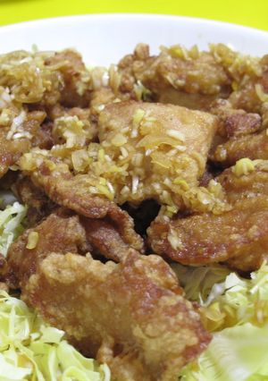 即席　油淋鶏（鶏の唐揚げネギソースがけ）-レシピのメイン写真