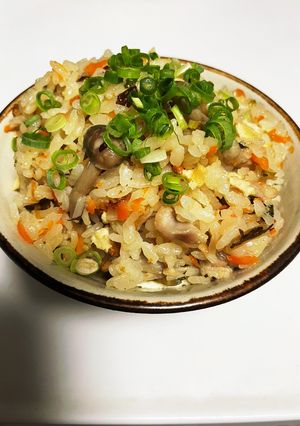 うどんスープの残りで炊き込みご飯-レシピのメイン写真