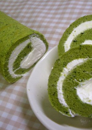 米粉の抹茶ロールケーキ-レシピのメイン写真