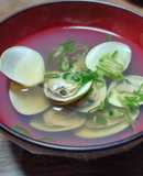 風味を生かす　はまぐりのお吸い物