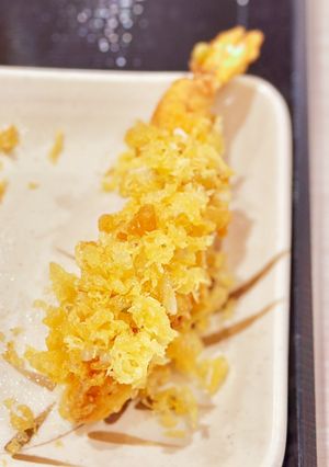 セルフうどん屋の天ぷらを無料で巨大化！-レシピのメイン写真
