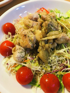 市販サラダ●鶏肉と茸のバターソテーソース-レシピのメイン写真