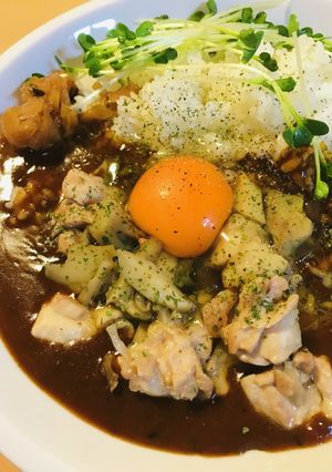 金曜カレー●鶏肉＆茸のトッピングカレー-レシピのメイン写真