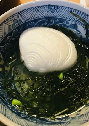 お吸物最中●九条ねぎと鱧+海苔-レシピのメイン写真