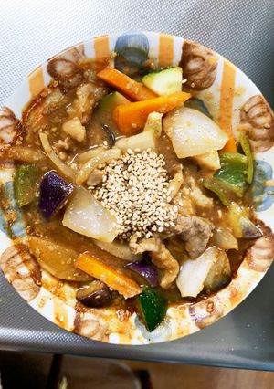 レンジ根菜茄子簡単中華トンテキ味甘酢酢豚-レシピのメイン写真
