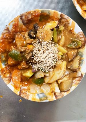 レンジ根菜茄子簡単チリソース味甘酢酢豚-レシピのメイン写真