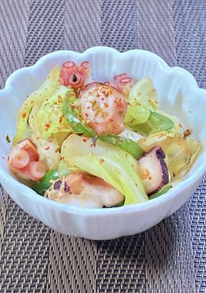 粉不使用【キャベツ✖️たこ】お好み風炒め-レシピのメイン写真