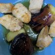 鶏肉と茄子の揚げ焼き