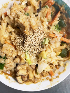 お一人様野菜たっぷりオイレモン味洋風炒飯-レシピのメイン写真