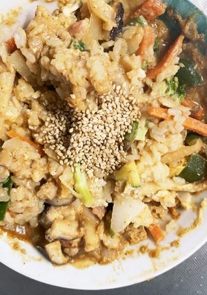 お一人様野菜たっぷりオイレモン味洋風炒飯-レシピのメイン写真