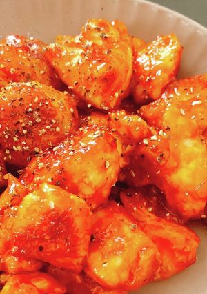 鶏肉の甘酢ケチャップ炒め-レシピのメイン写真