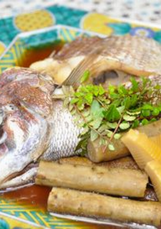 鯛のかぶと煮（あら煮）風-レシピのメイン写真