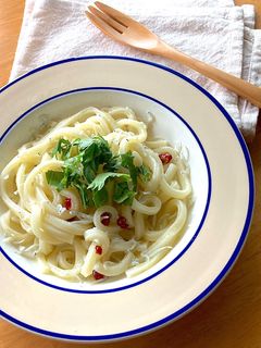 *レンジで完結!すぐでき!ペペロンうどん-レシピのメイン写真