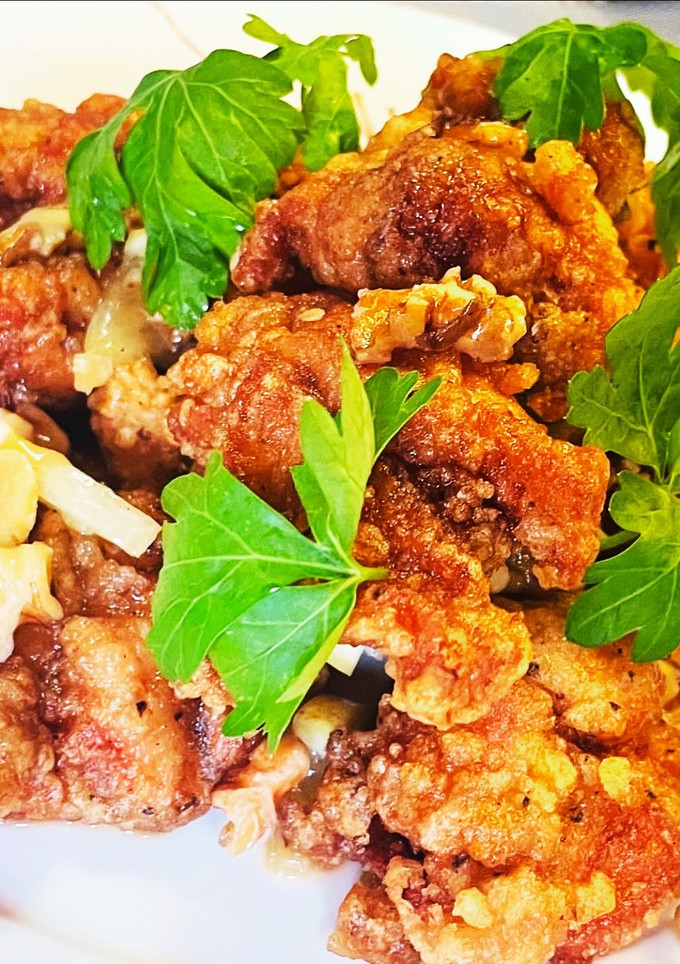揚げ鶏の甘酢炒めレモン風味　中華　唐揚げ-レシピのメイン写真