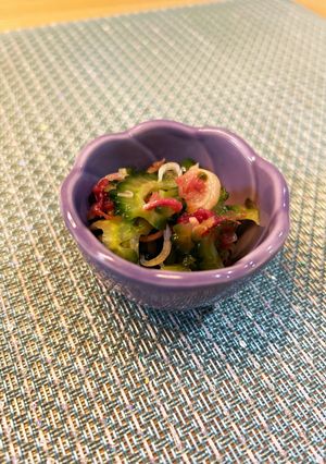 ゴーヤと茗荷の梅ナンプラー和え-レシピのメイン写真