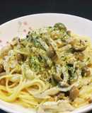 簡単ほわウマ 豆乳きのこクリームパスタ