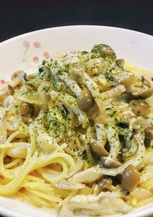 簡単ほわウマ 豆乳きのこクリームパスタ-レシピのメイン写真