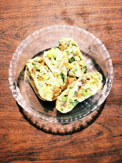 オクラと梅干しミックスベジタブル玉子焼き-レシピのメイン写真